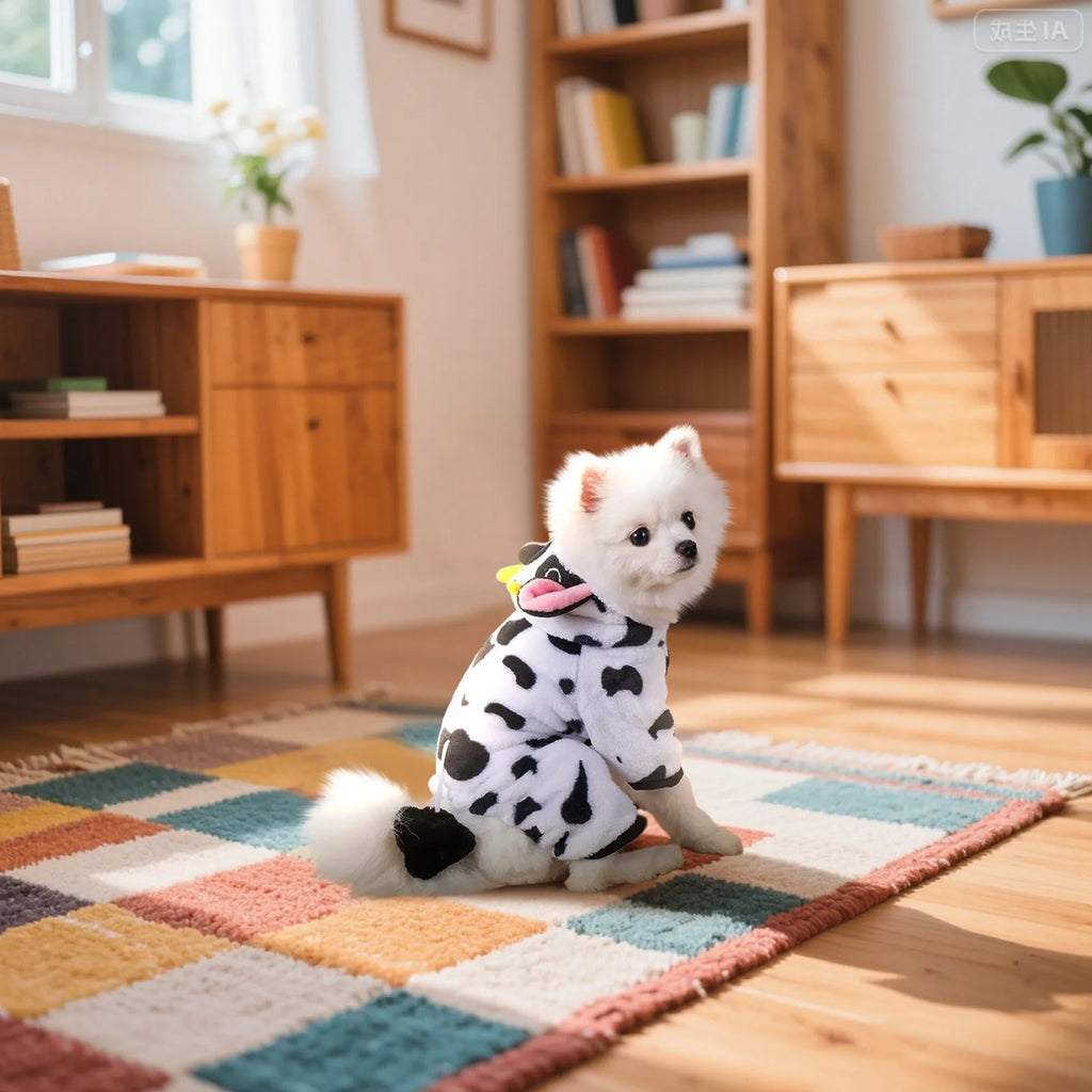 Cute Cow Halloween Dog Costume