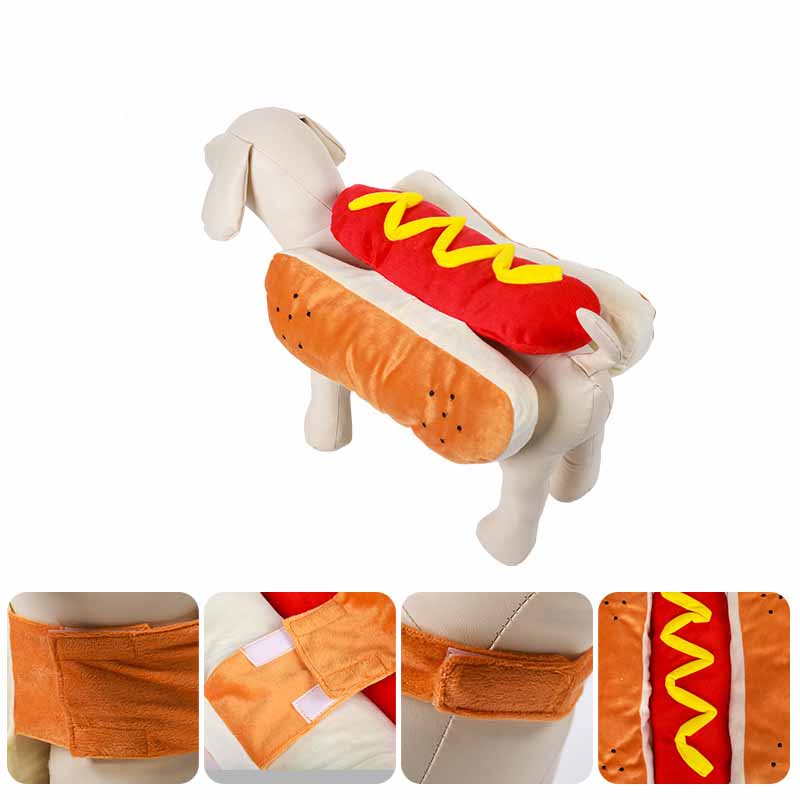 Hot Dog Halloween Costume for Dogs & Cats